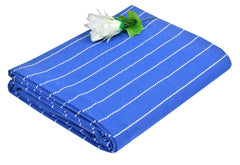 Cotton Bed Sheet For Single Bed - 60 X 90 Inches, Blue | Premium Sustainable 100% Cotton Fabric - Beautiful & Soft Touch, Perfect For Everyday Use