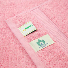 Mytrident Classic Kasturi Collection 1 Bath + 1 Small Bath & 2 Hand Towels 1200 Gsm | Highly Absorbent Towels For Bath - Victorian Pink (Set Of 4)