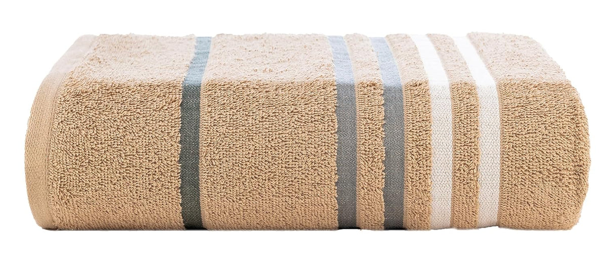 Casa Copenhagen Egyptian Cotton Exotic 1 Pcs Large Bath Towel 500 Gsm (Beige)