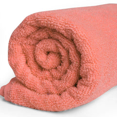 Cross Wave Exim Cotton Bath Towel 450 Gsm | Ultra Soft & Absorbent Towel (Orange)