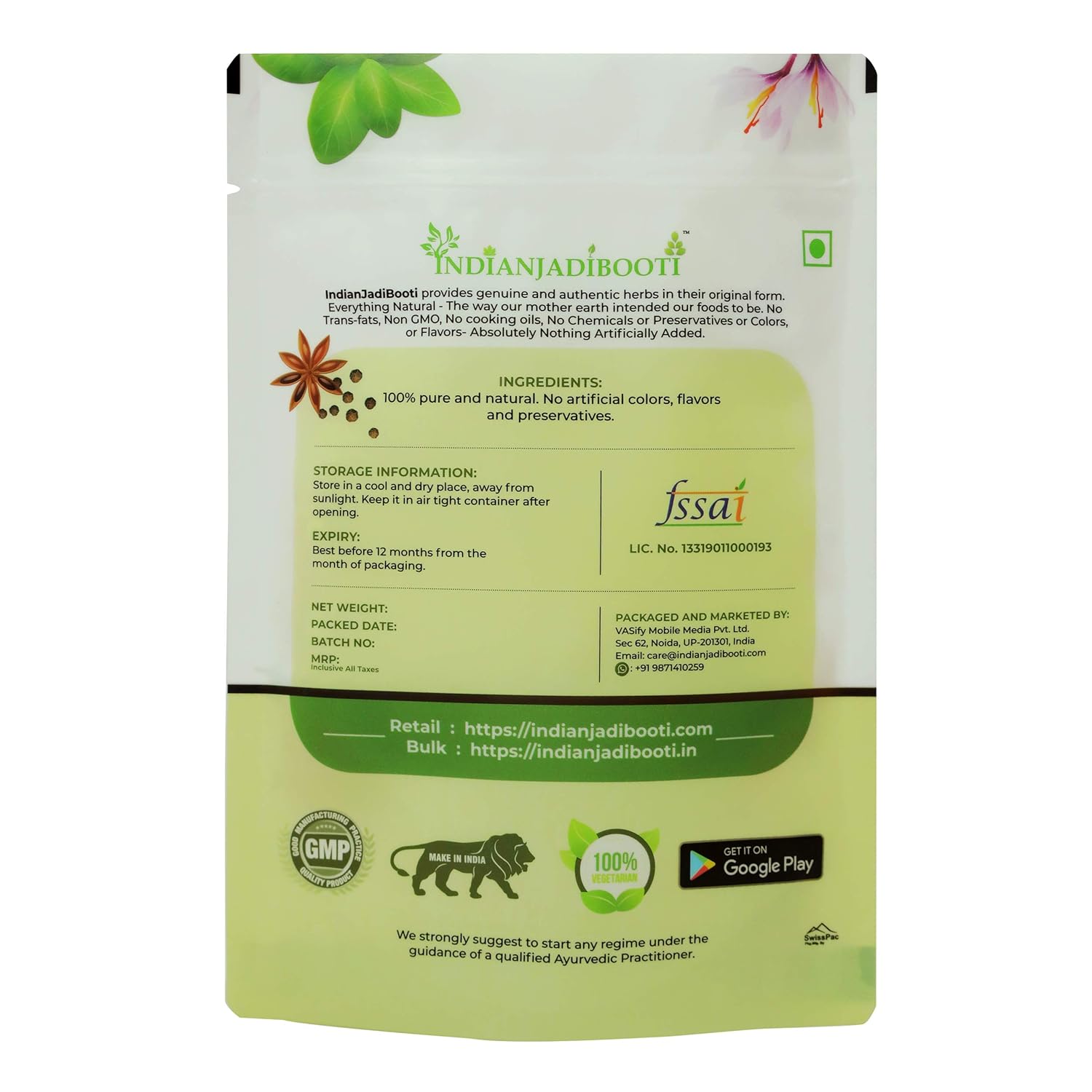Indianjadibooti Hing Peda 500gm, (250gm *2) | Heeng Asfoetida Candy