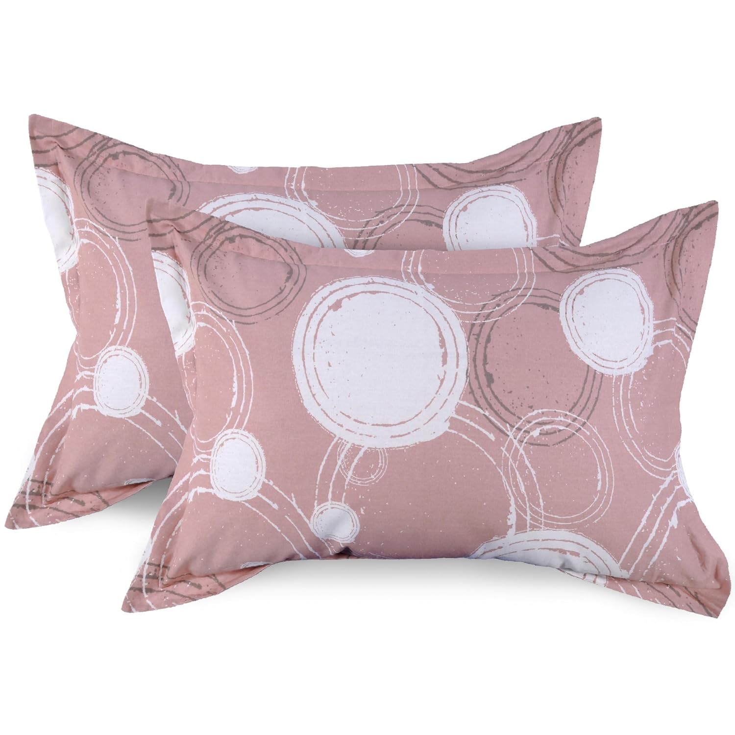 Bed Sheet For Double Bed With 2 Pillow Covers Queen Size - 88 X 96 Inches, Pastel Peach | Ideal For Bedroom, Guest Room, Home, Daily Use