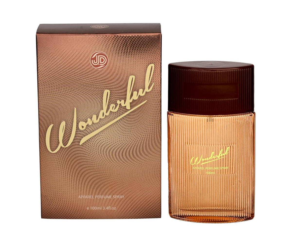 JD International Wonderful Apparel Unisex Perfume With Long Lasting Fragrance - 100ml, 3.4 Fl.oz. | Unisex Perfume