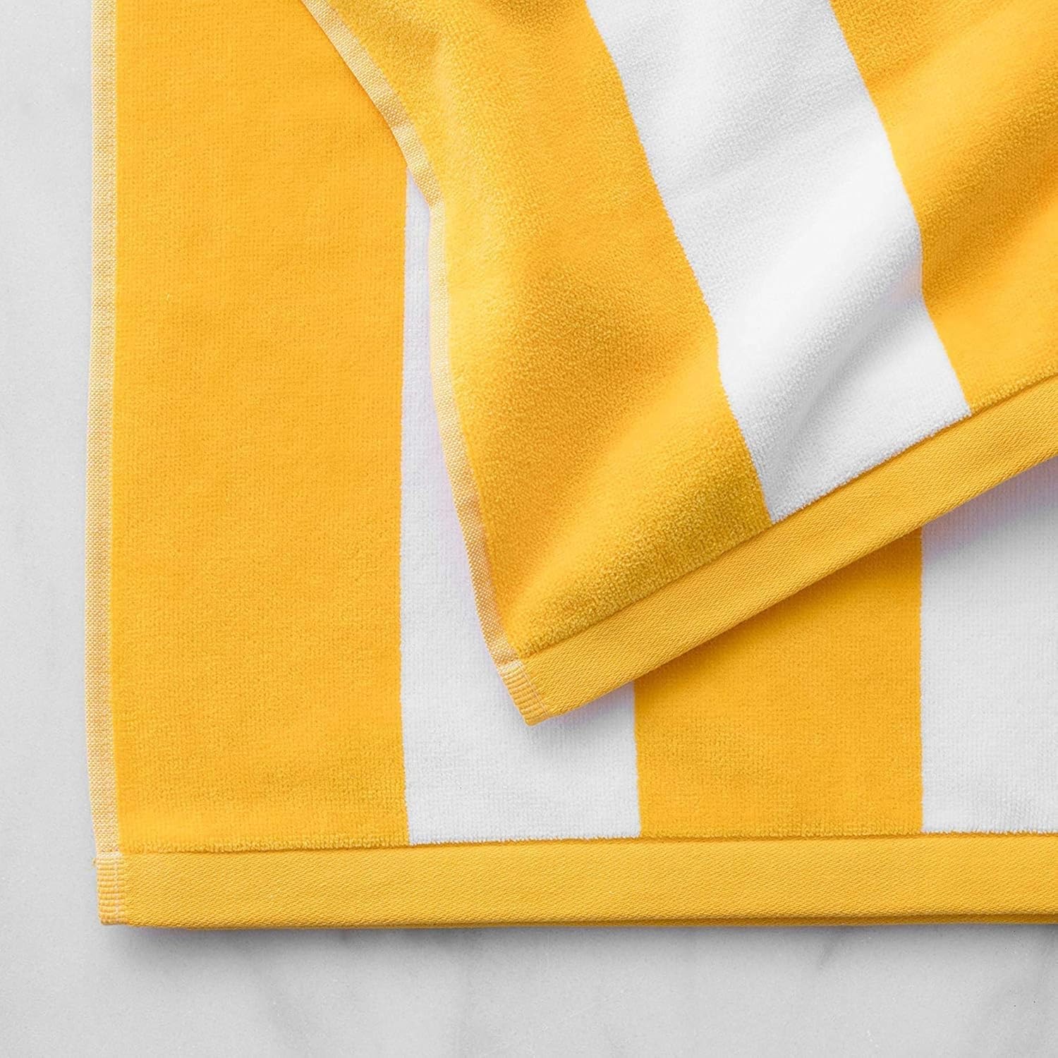 The Veloure 100% Cotton Bath Towel 750 Gsm | Bath Towel For Hotel, Pool, Swimming & Beach | Extra Large Size (Yellow)