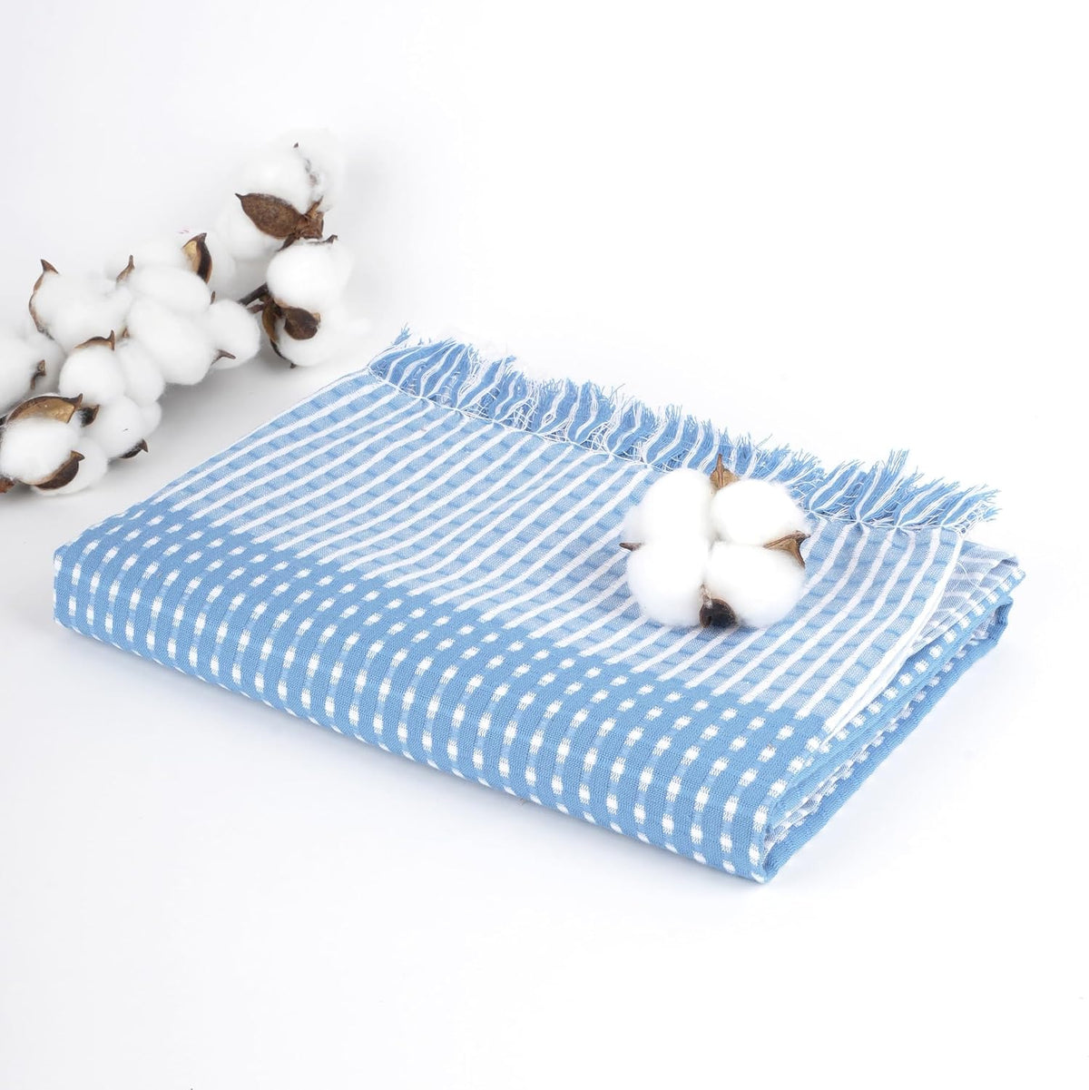 Thirsty Towel Doctor Towels Premium Cotton Bath Towel 190 Gsm | Super Soft & High Absorbency Towels, Quick Dry Towels Large Size (Persian Blue)