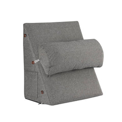 Adjustable Wedge Pillow, Prevents Acid Reflux & Snoring, Bed Pillow, Grey | Made Memory Foam Pillow, Microfiber For Neck & Back Head Support | Soft Washable Cover, Multipurpose Use