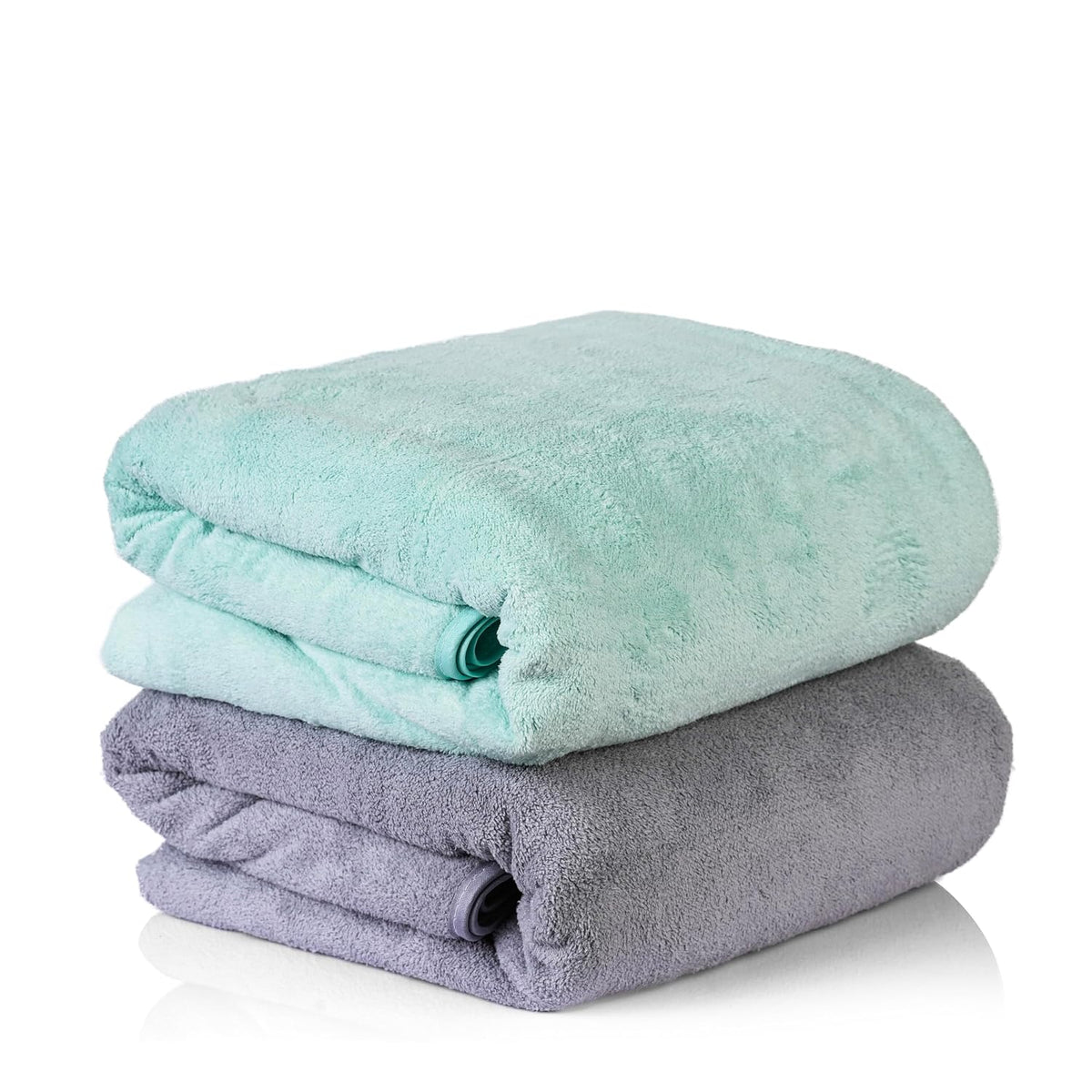 Sellsworld Microfiber Large Bath Towel | Quick Dry Super Absorbent Bath Towel For Men & Women | Towel For Bath, Travel, Gym, Beach, Pool & Yoga (Grey & Green)