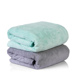 Sellsworld Microfiber Large Bath Towel | Quick Dry Super Absorbent Bath Towel For Men & Women | Towel For Bath, Travel, Gym, Beach, Pool & Yoga (Grey & Green)
