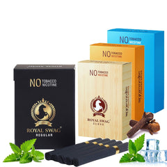 Royal Swag Ayurvedic Herbal Nicotine Free Cigarettes - 100% Tobacco-Free 100% Nicotine-Free Clove, Mint, Frutta, Regular | Smoking Cessation (Pack Of 40)