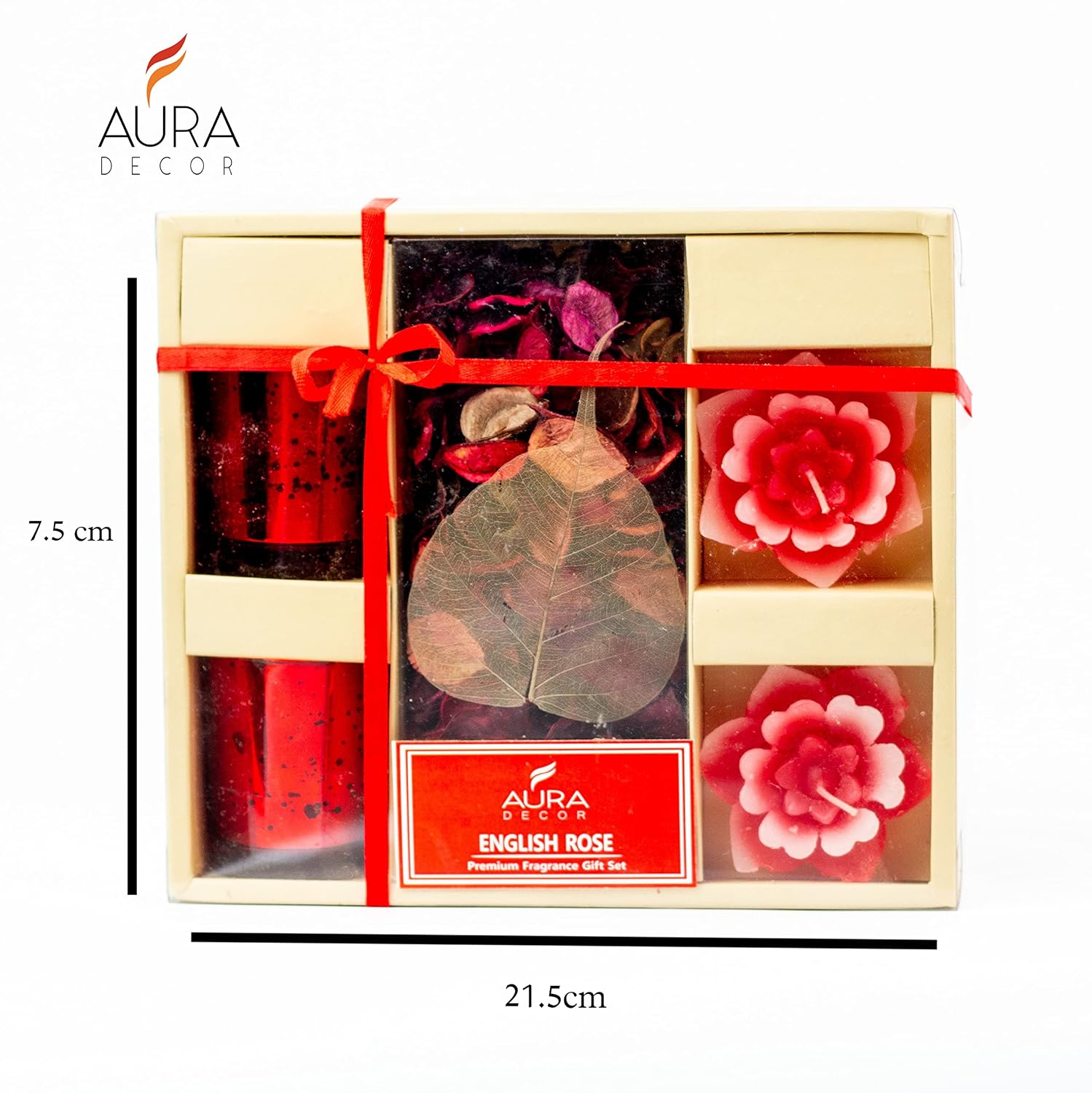 ROSE FLOATING TEALIGHT CANDLES | CANDLE HOLDER | AROMATHERAPY AROMA GIFT SET