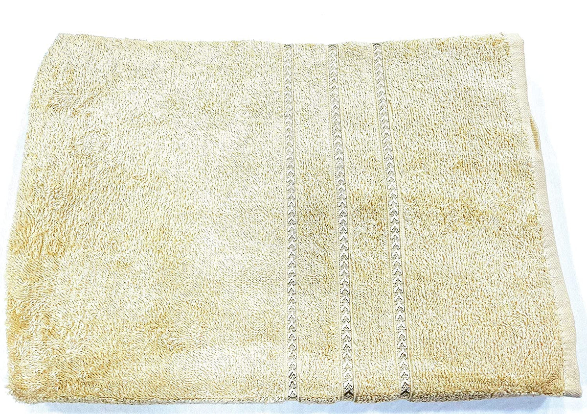 Bombay Dyeing Flora Small Size Bath Towel 500 Gsm - Beige