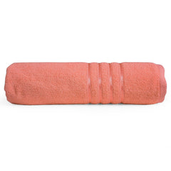 Cross Wave Exim Cotton Bath Towel 450 Gsm | Ultra Soft & Absorbent Towel (Orange)