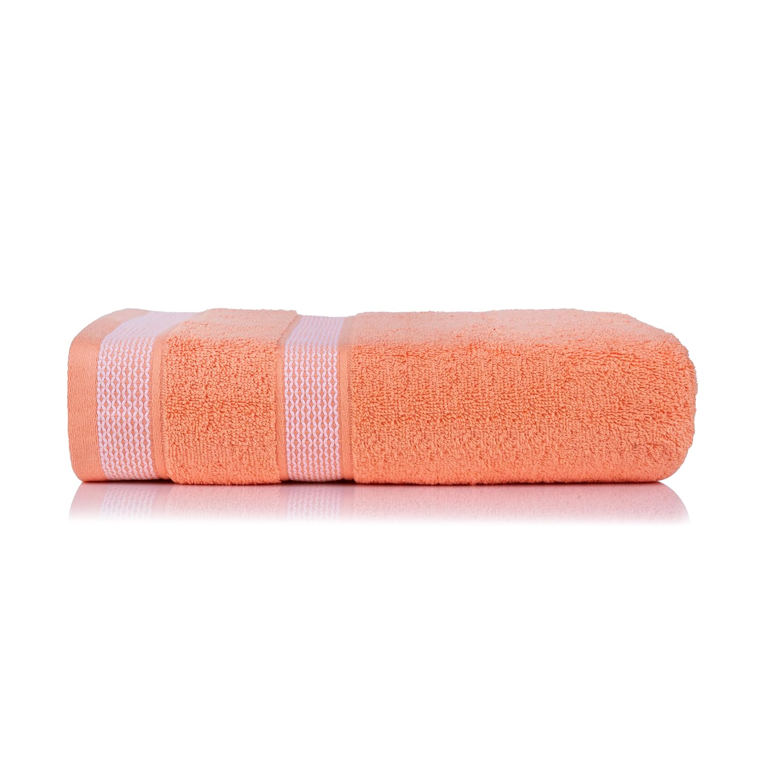 Casa Copenhagen Egyptian Cotton Solitaire Hand Towel 740 Gsm (Malibu Peach)- Pack Of 6