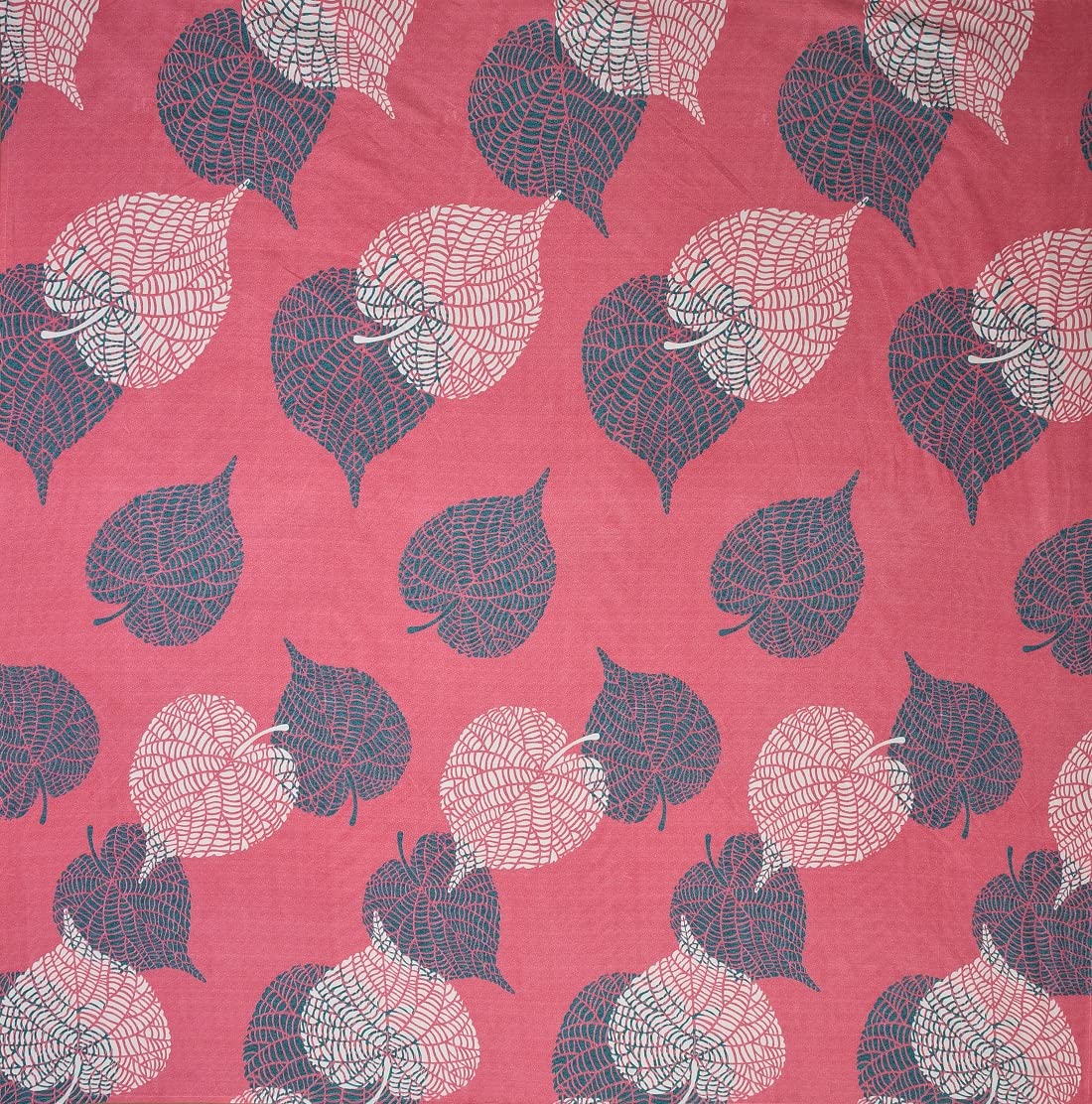 Printed Single Bedsheet With 1 Matching Pillow Cover - 90x60+2 Inches, Pink | Super Soft Premium Brushed Glace Cotton Bedsheet, Breathable & Wrinkle Free