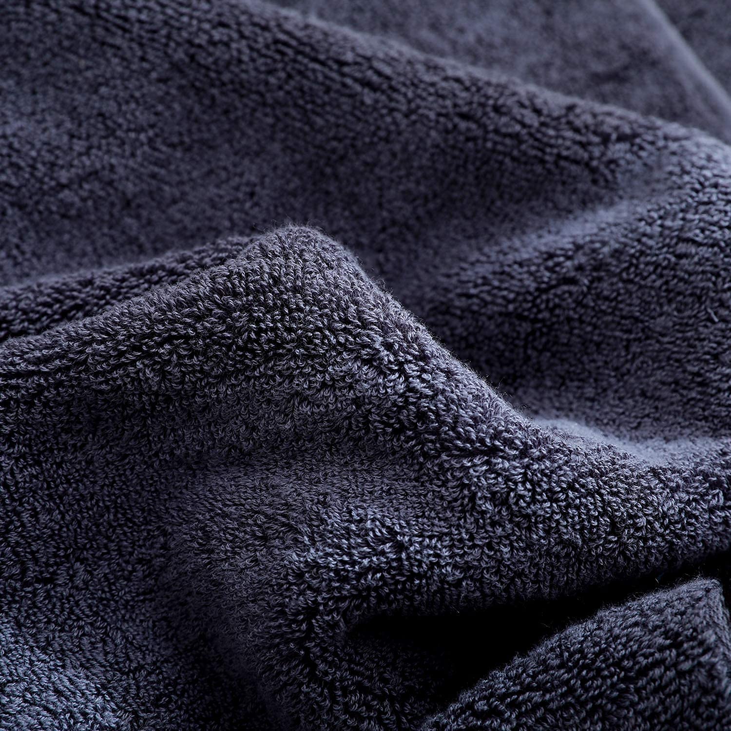 Tiqh 100% Egyptian Cotton Bath Towels 1200 Gsm | Heavy Weight & Absorbent-Top Luxury Bath Towels (Charcol)- 2 Piece