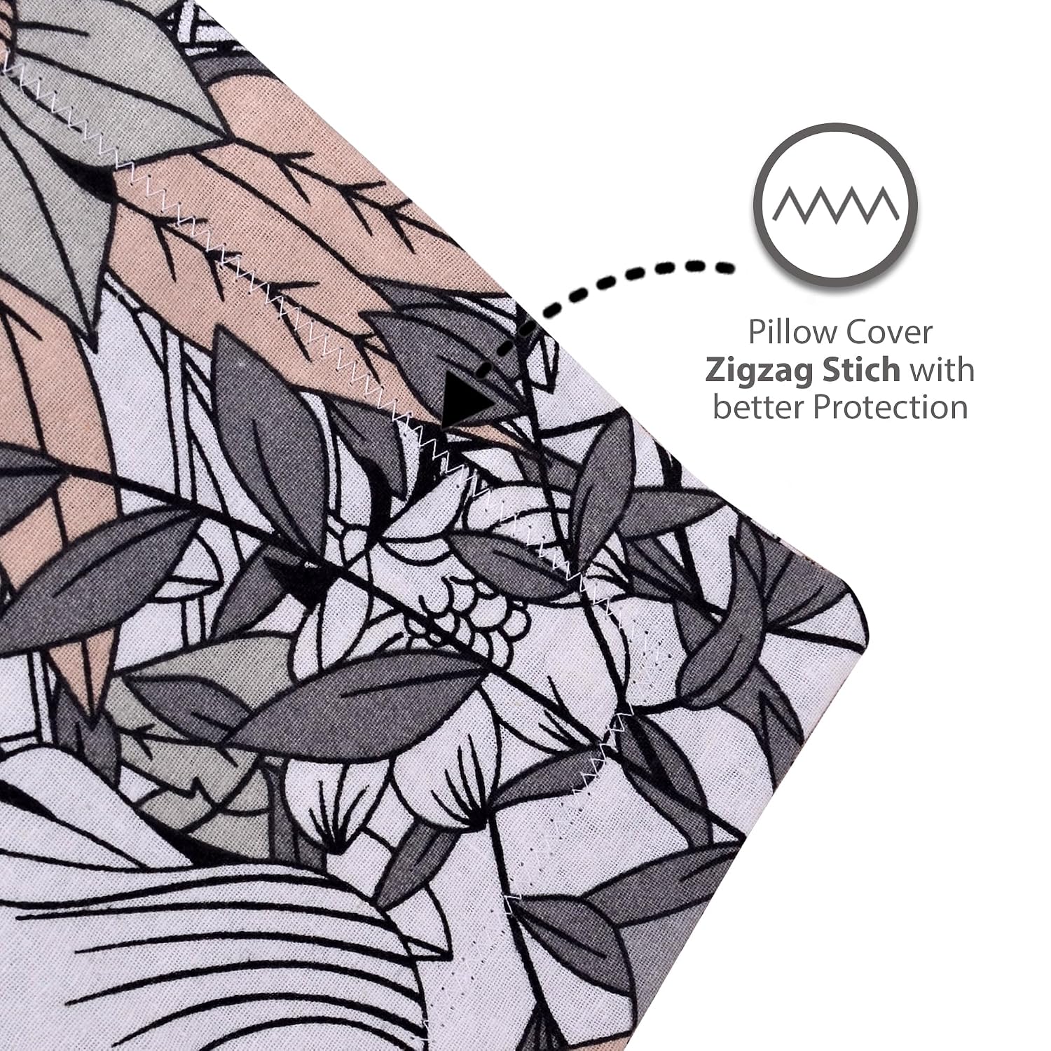 King Size Double Bedsheet With 2 Pillow Cover - 108 X 108 Inches, White & Grey | Skin Friendly Fabric For Everyday Comfort - Perfect Gifting For Wedding Anniversary