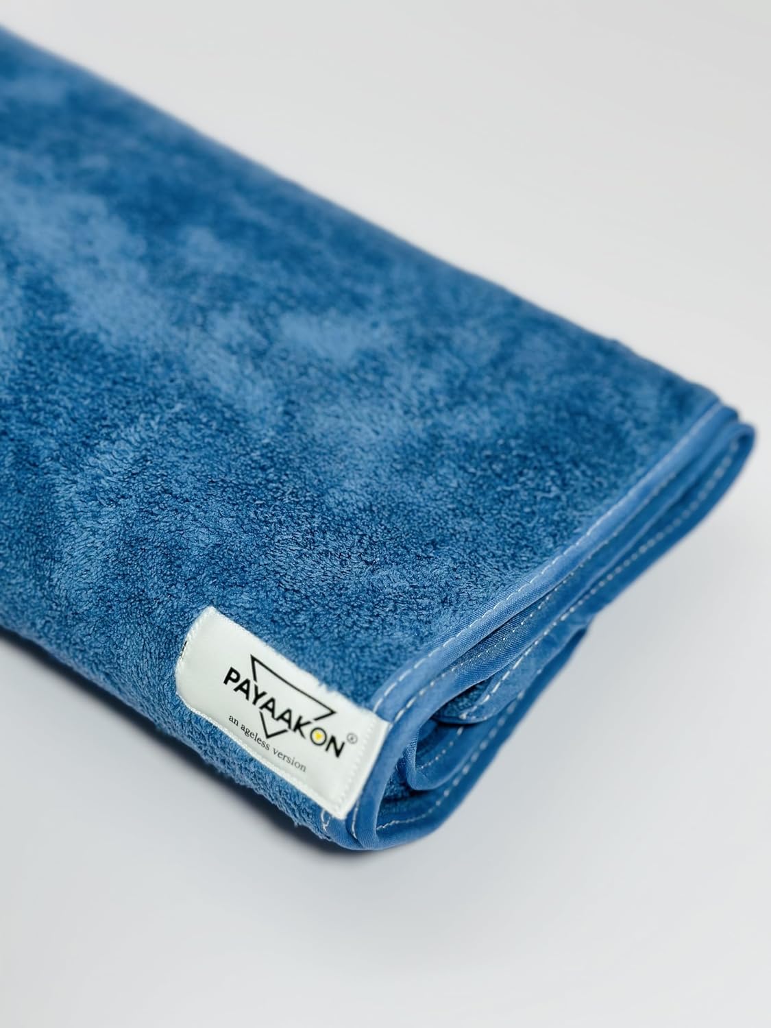 Payaakon – An Ageless Version Microfiber Bath Towels 500 Gsm | Large Size Super Soft Coral Fleece Bathing Towel With Button Quick Dry Super Absorbent-Bath Towel (Blue)