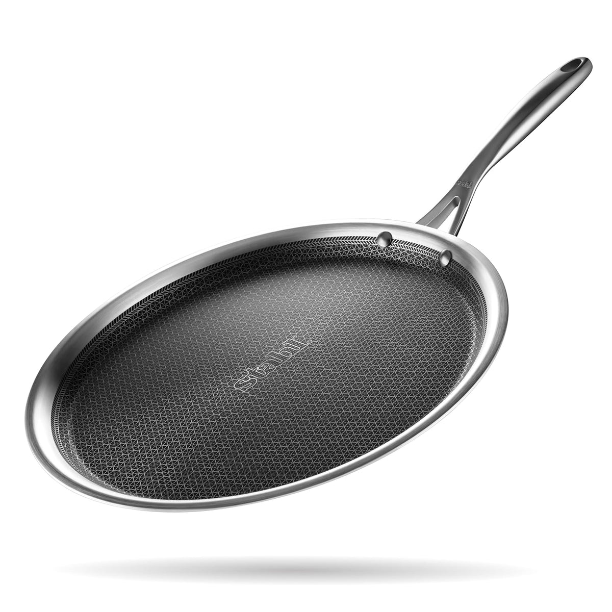 Artisan Hybrid Triply Dosa Tawa | Non Stick Dosa Tawa With Induction Base - Scratch Resistant 28 Cm