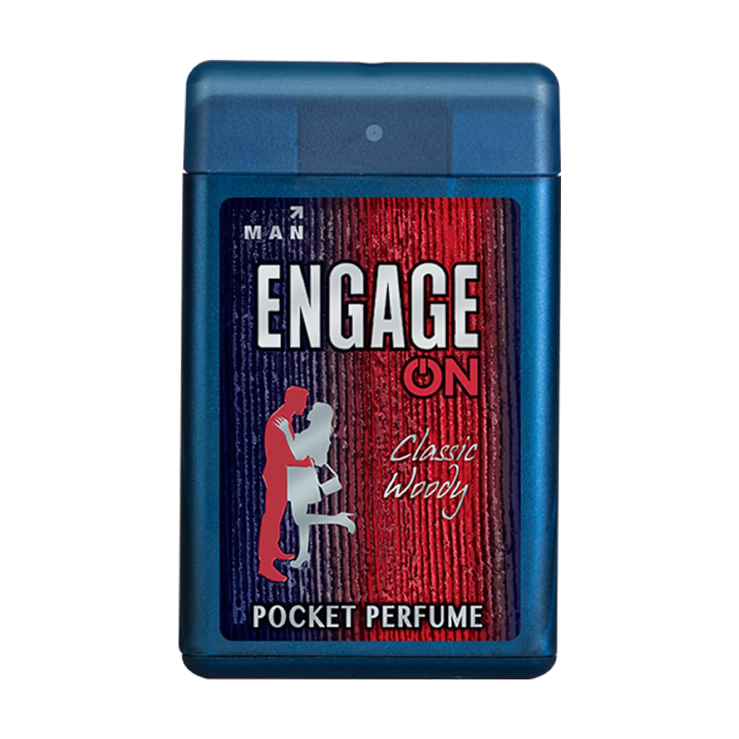 Engage On Classic Woody Pocket Perfume For Men 18ml 0.6 Fl.oz. | Long Lasting Citrus & Spicy Fragrance Scent , Skin Friendly Perfume For Men