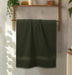 Soweto Luxury Cotton Bath Towel 550 Gsm | Ultra Soft & Super Absorbent Bath Sheet Quick Dry, Lightweight & Durable Fabric Large Size Towel (Green)