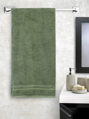Welspun 100% Cotton Quik Dry Bath Towel 380 Gsm | High Absorbency Super Soft, Fast Drying Bath Towels | Large Size Bath Towel For Men & Women (Light Green)