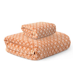Kuber Industries Cotton Bath & Face Towels 900 Gsm | Quick Absorbent Easily Washable For Men & Women - Golden (Pack Of 2)