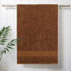 Hanorix 100% Cotton Bath Towels 500 Gsm | Bath Towels Large Size Soft & Absorbent Bath Towel (Brown)