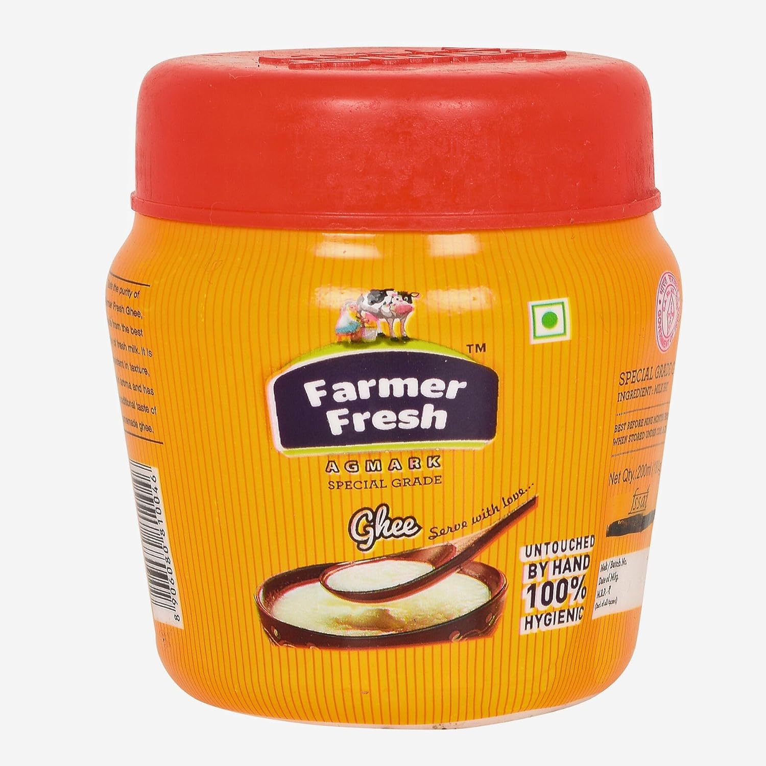Natural Agmark Desi Ghee By Farmer Fresh | Highly Nutritious & Ayurvedic Benefits Pure Desi Ghee Perfect For Puja | 400ml (200ml * 2) 13.5 Ounce | Jar Pack