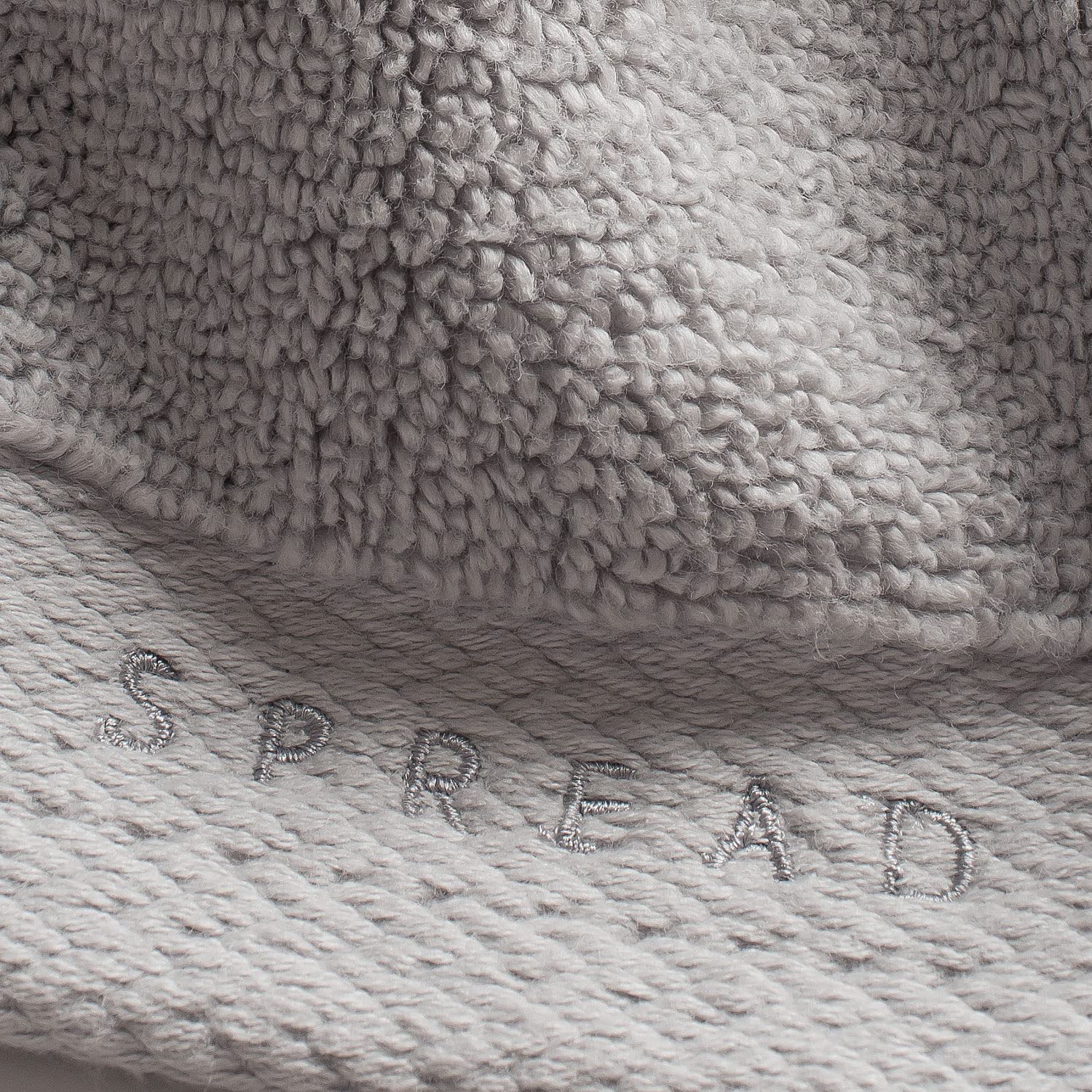 Spread Spain Resort Luxury Hotel & Spa Quality Luxurious Cotton Face Towel 720 Gsm Maximum Softness & Absorbency, Ultra-Durable - Fog (2 Piece)