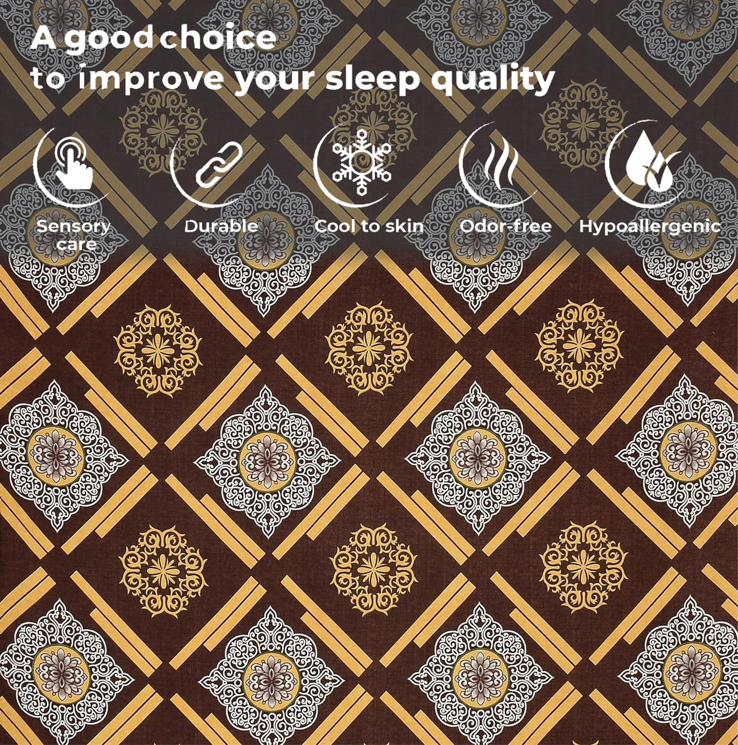 Microfiber Single Bedsheet Set With 1 Pillow Covers (60 X 90 Inches) Dark Brown | Durable & Long-Lasting | 144 Thread Count | Wrinkle Free