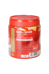 Pure A2 Desi Ghee By Annapurna | High In Protein Fiber & Nutrients Healthy Desi Ghee Good For laddus | (500ml) 16.9 Ounce | Jar Pack