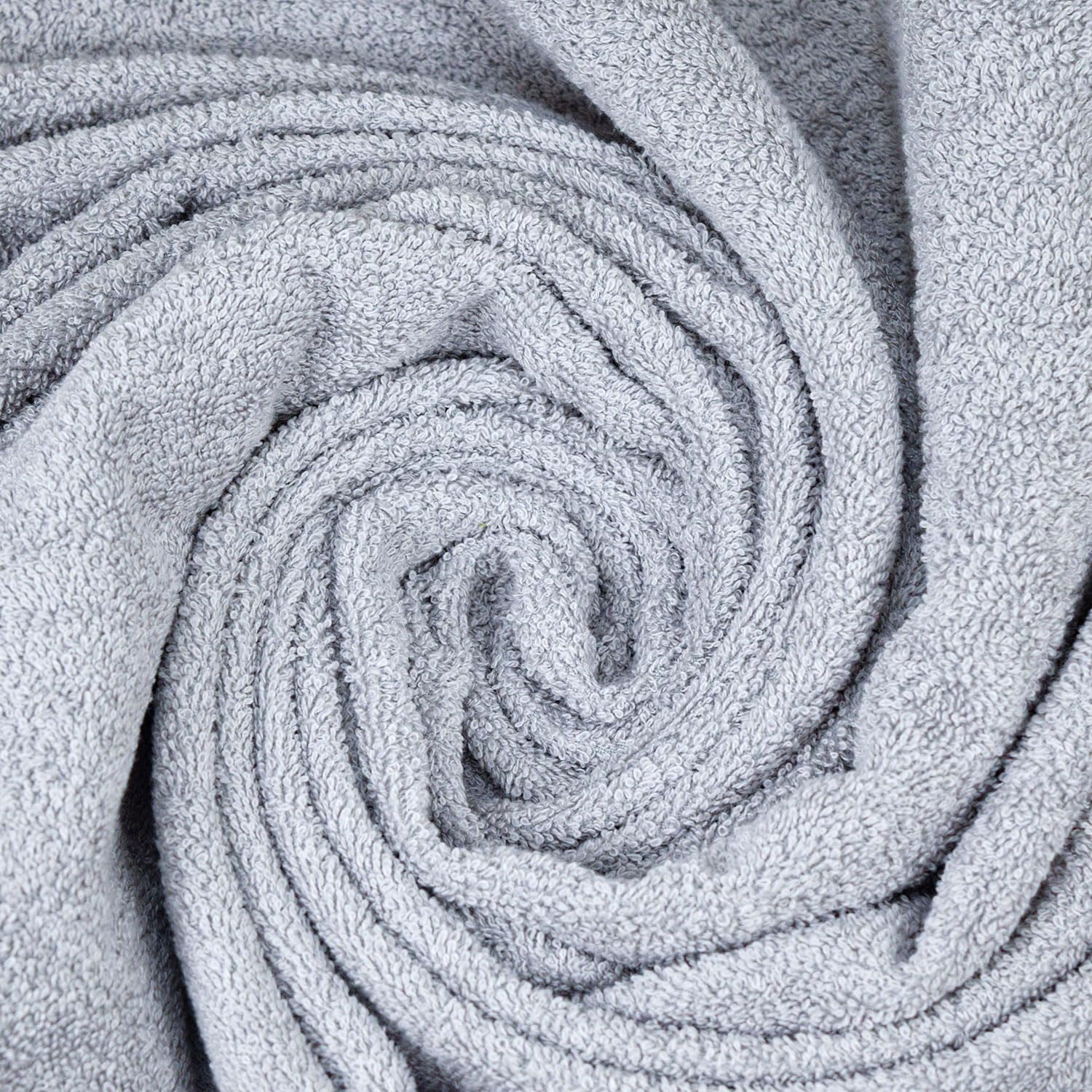 Rangoli 100% Bamboo Hand Towels 500 Gsm | Ultra Soft, Quick-Absorbent & Eco-Friendly Towels For Hand & Bathroom - Grey (Set Of 2)