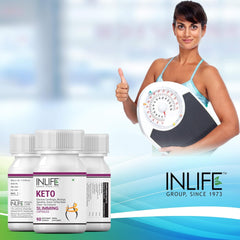 Inlife Keto Slimming Capsules, Extracts - Garcinia Cambogia, Green Coffee Bean, Green Tea, Spirulina Moringa Weight Management Supplement | 90 Vegetarian Capsules 100gm 0.2lbs