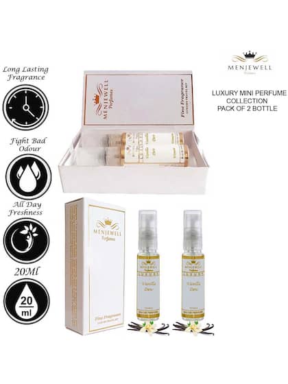 Menjewell Set Of 2 Luxury Vanilla Dew Eau De Parfum 10ml 0.3 Fl.oz. Each | Perfect Gift For Women | Pocket Mini Perfumes