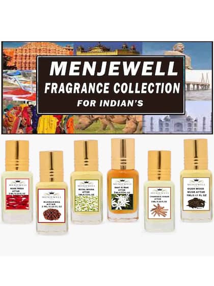 Menjewell Set Of 6 Premium Quality Fine Fragrances Perfume 0.1 Fl.oz. Each | Unisex Fragrances