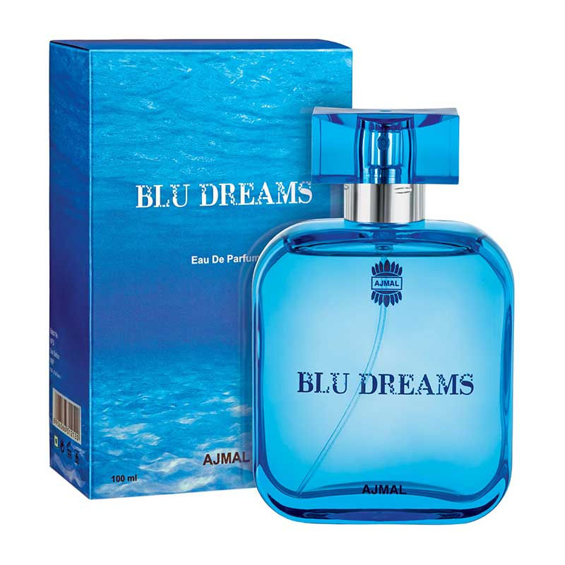 Ajmal Blu Dreams Eau De Parfum Fougere Perfume For Men, 100ml 3.4 Fl.oz. | Long Lasting Fresh Fragrance