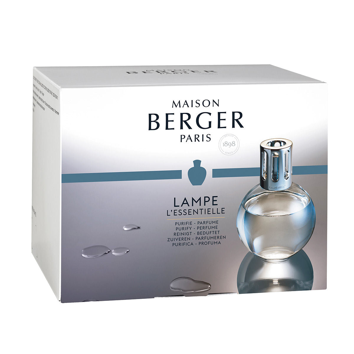 Maison Berger Glass Lamp Essentielle Ronde 3 Pcs For Women 500ml 16.9 Fl.oz. | Perfect Gift Set