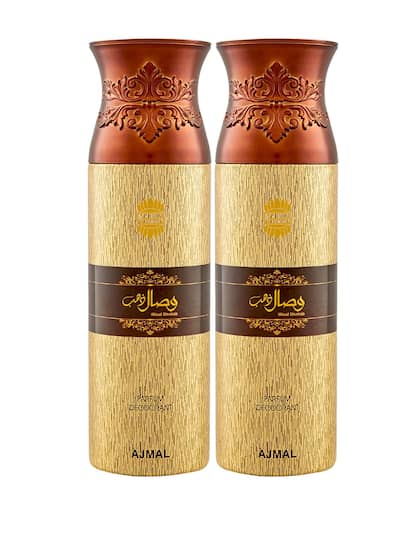 Ajmal Wisal Dhabab + Wisal Dhabab Perfume Deodorant 200ml 6.7 Fl.oz. Each Pack Of 2 Body Spray Gift For Men