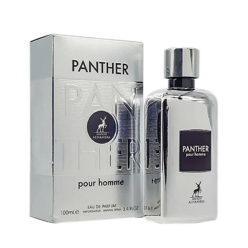 PANTHER POUR HOMME BY MAISON ALHAMBRA EAU DE PARFUM 100ML 3.4 FL.OZ. MEN FRAGRANCE