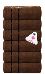 Casa Copenhagen Egyptian Cotton Ecstatic Hand Towel 740 Gsm (Brown)- 6 Pcs