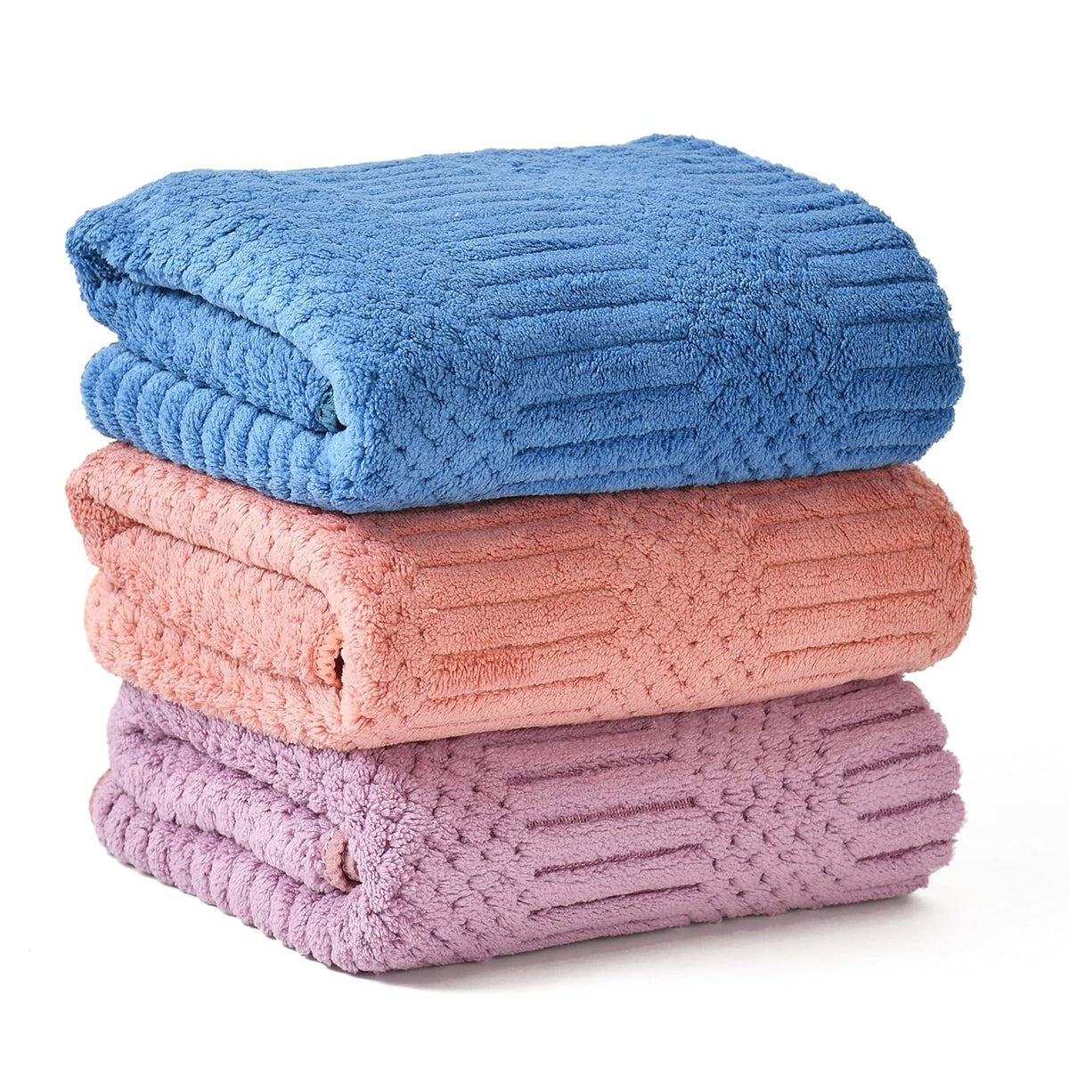 Urbanleaf Super Soft Microfiber Hand Towels, Gym & Workout Towels (3 Pieces, Multi Colors) 400 Gsm