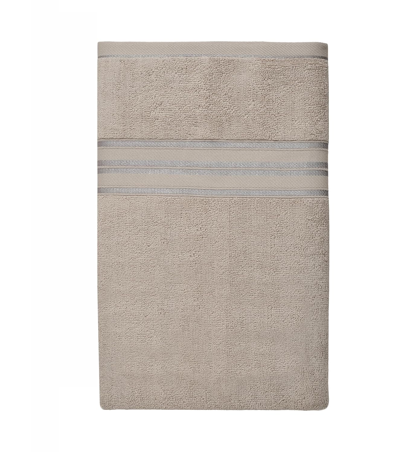 Cotton Bolls Textiles 100% Cotton Bath Towel 600 Gsm | Super Soft & Absorbent Quick-Dry Bath Towel Textured & Durable Cotton Towel (Light Beige)