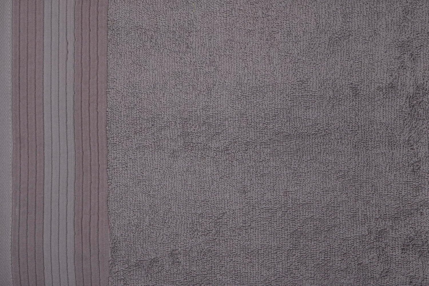 Casa Copenhagen Egyptian Cotton Pleates 1 Pcs Large Bath Towel 500 Gsm (Forst Grey)
