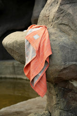 Doctor Towels, Banana Double Cloth Bath Towels 330 Gsm | Super Soft Towels For Sensitive Skin, Quick Dry Towels For Bath Large Size (Orange)