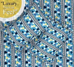 Double Bedsheets With 2 King Size Pillow Covers - 86 X 88 Inches, Blue & White | Ultra Soft 120 Thread Count-Light Weight & Easy To Wash At Home