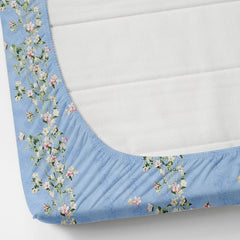 Premium Heavy Cotton Double Bedsheets With 2 King Size Pillow Covers | 72 X 78 Inches, Sky Blue - Double Bed With All Around Elastic | 350 Thread Count