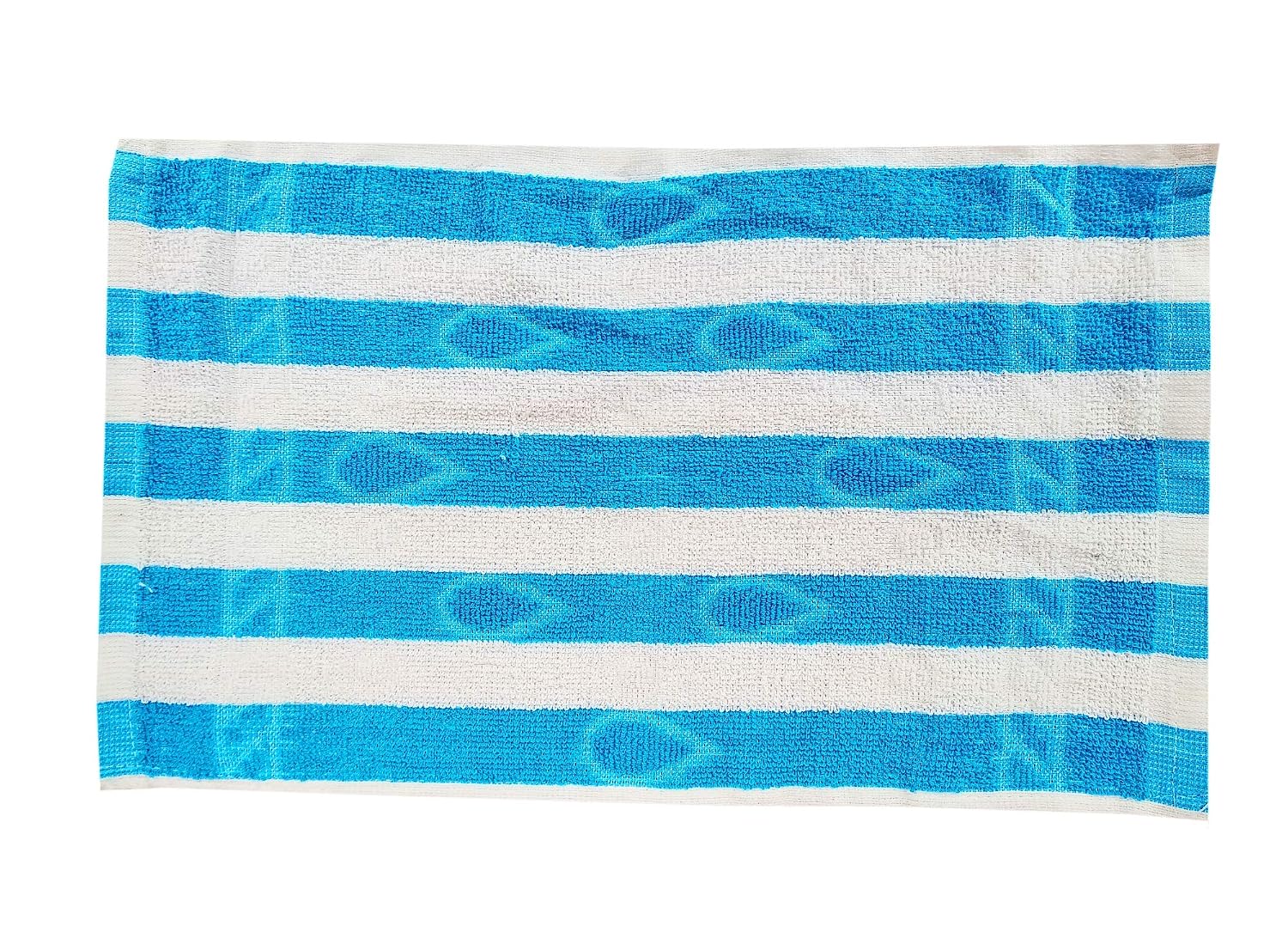 Space Fly Cotton Cabana Striped High Absrobent Hand Towels 1200 Gsm (Multicolor) - Set Of 10