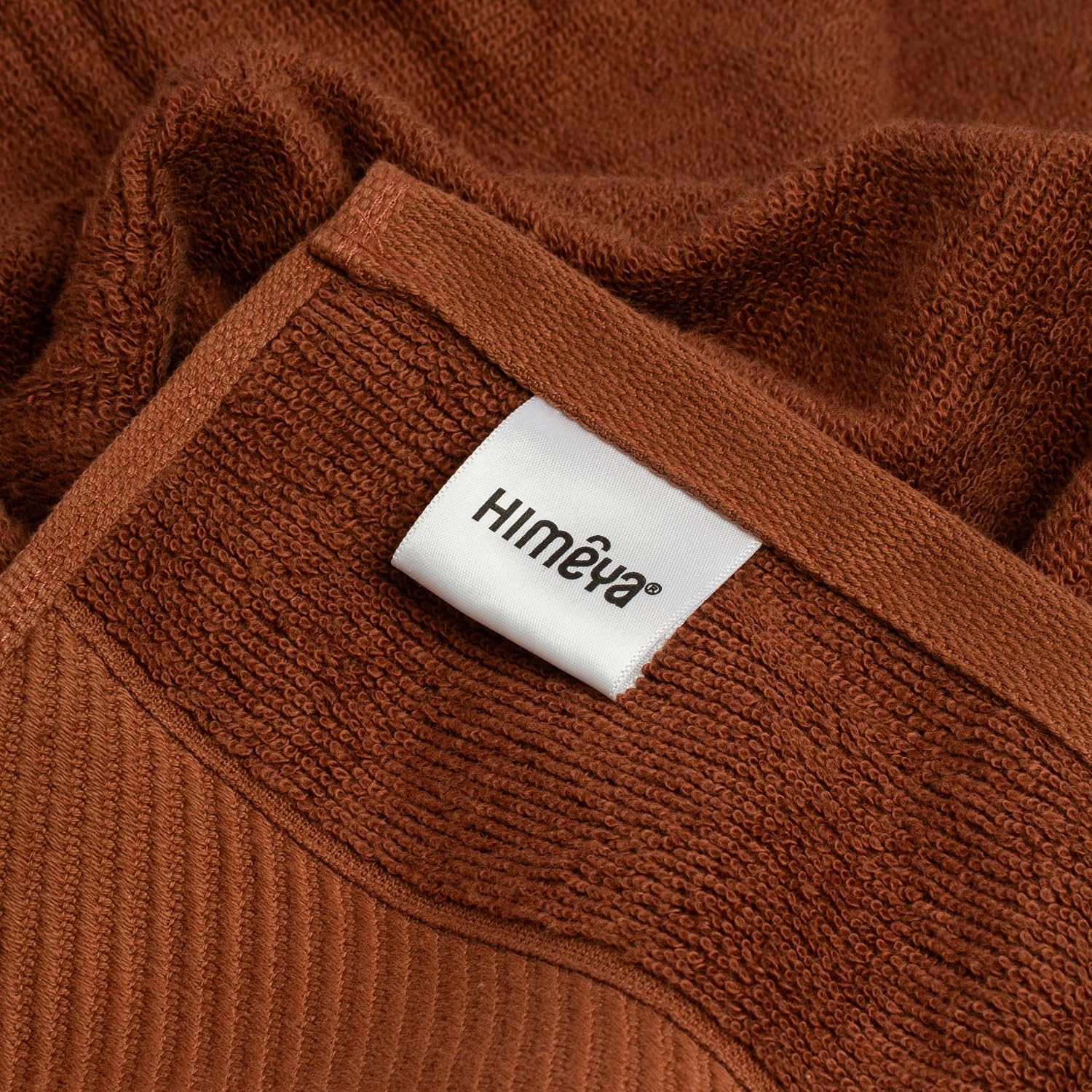 Himeya 100% Bamboo Cotton Bath Towels 1350 Gsm | Bath Towel For Men & Women - Leather Brown (3 Piece)