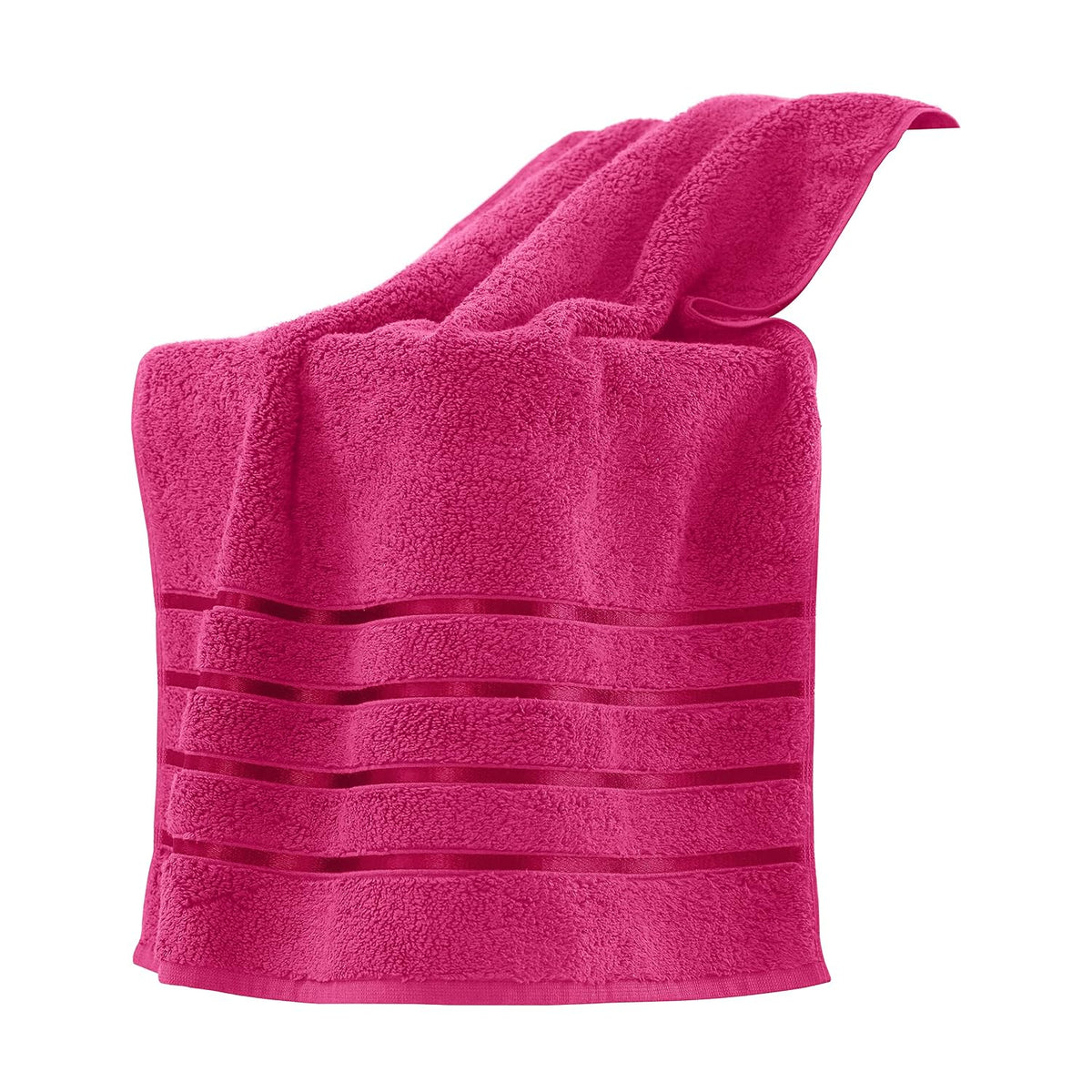 Spread Spain 100% Cotton Bath Towels 600 Gsm | Roman Bath Towel Large Size Soft, Fluffy & Absorbent - Fuchsia