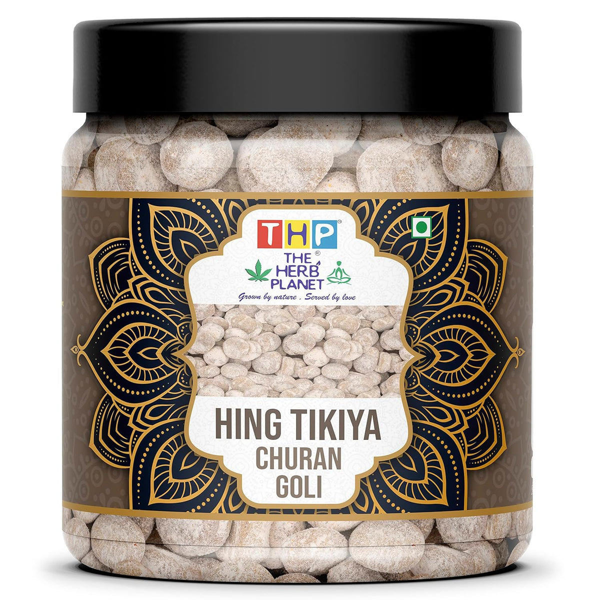 The Herb Planet Hing Tikiya Churan Goli 400gm, | Digestive Hing Peda Mukhwas | Jar Pack